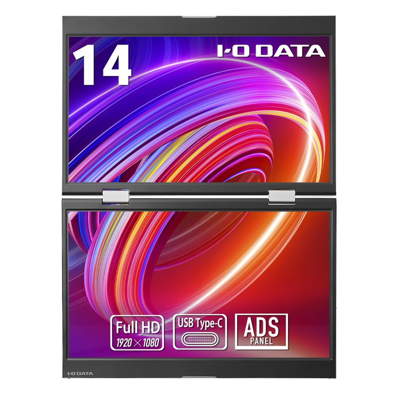 LCD-YC1412DX／14インチ 2画面 フルHD モバイルモニター